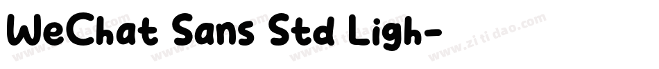 WeChat Sans Std Ligh字体转换